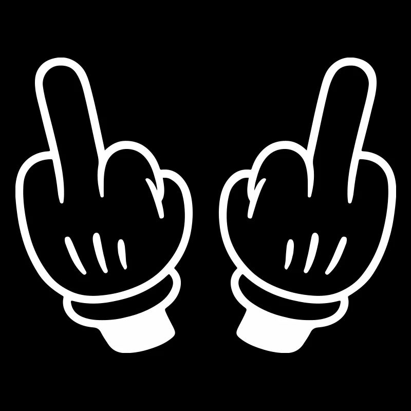 Mittelfinger Hand Comic