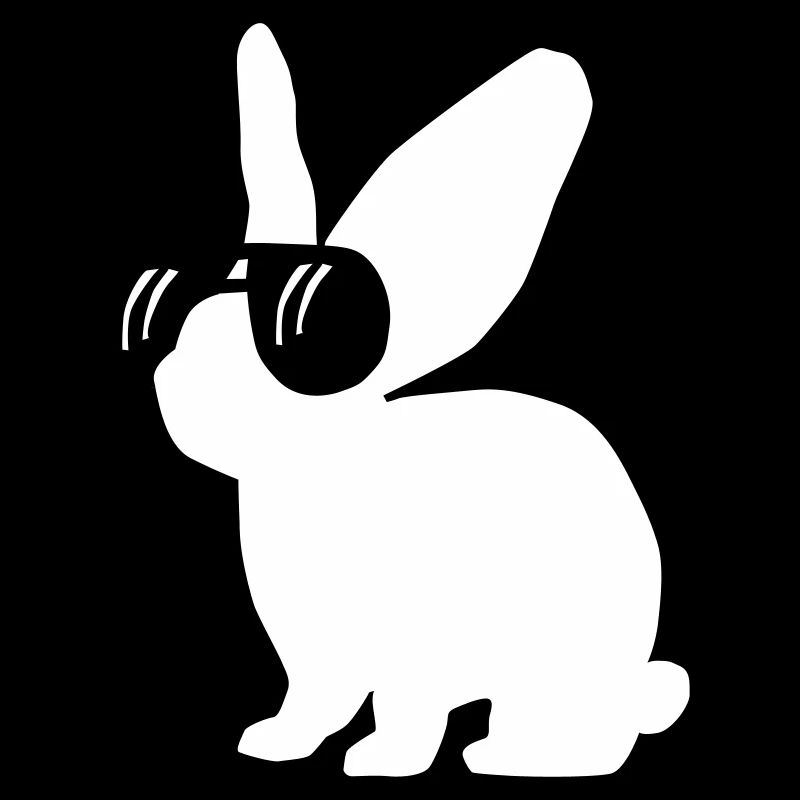 Hase mit Brille