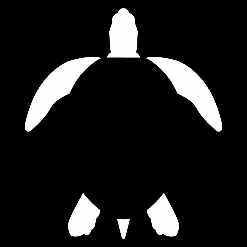 Turtle sea turtle silhouette