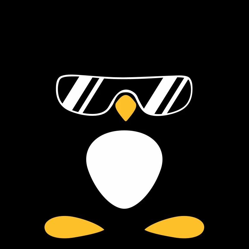 Pinguin mit Kopfhörer