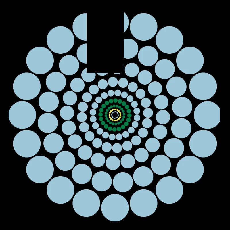Circle Pattern Art Abstract Magical Gift Cool