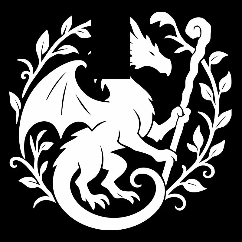 Druid Dragon (white)
