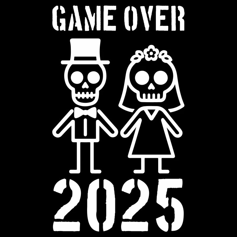 Game Over 2025 Hochzeit Ehepaar