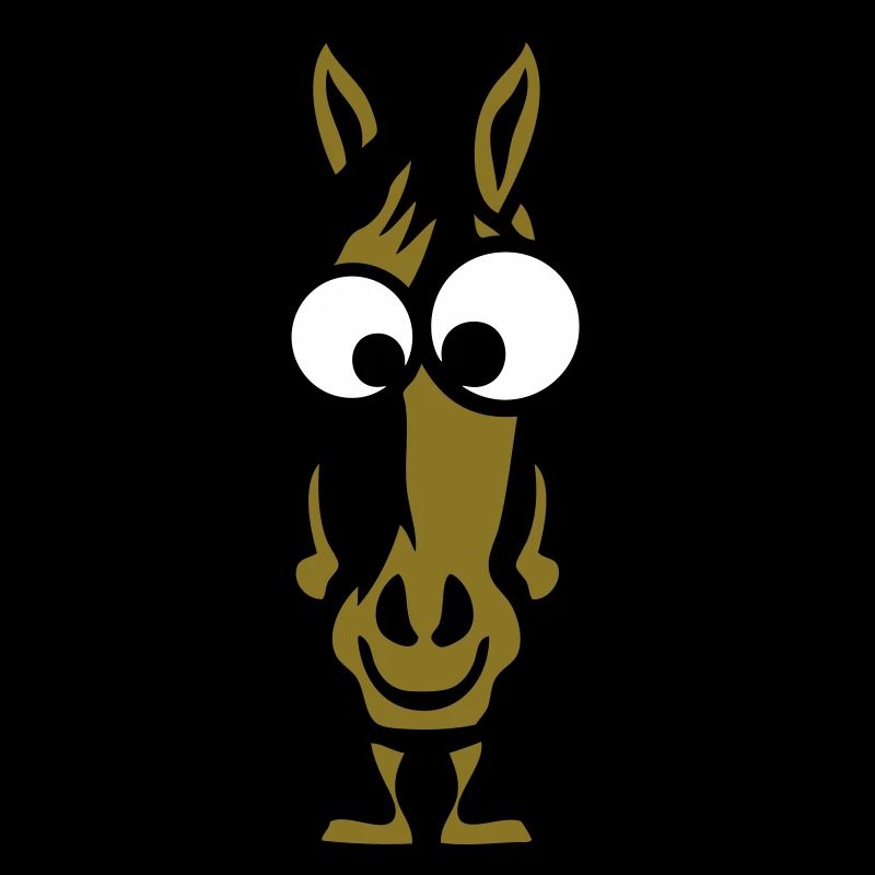 Pferd Tier Gesicht lustigen Comic-Pferd