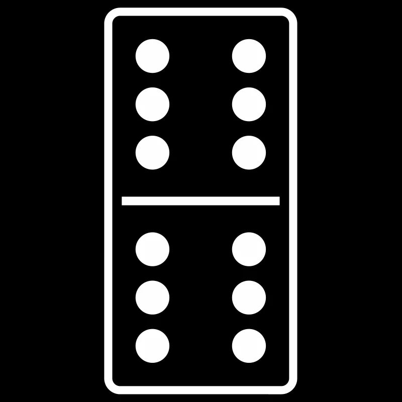 DOMINO STONE 6: 6 - COULEUR VARIABLE - CONCEPTION DE VECTEUR!