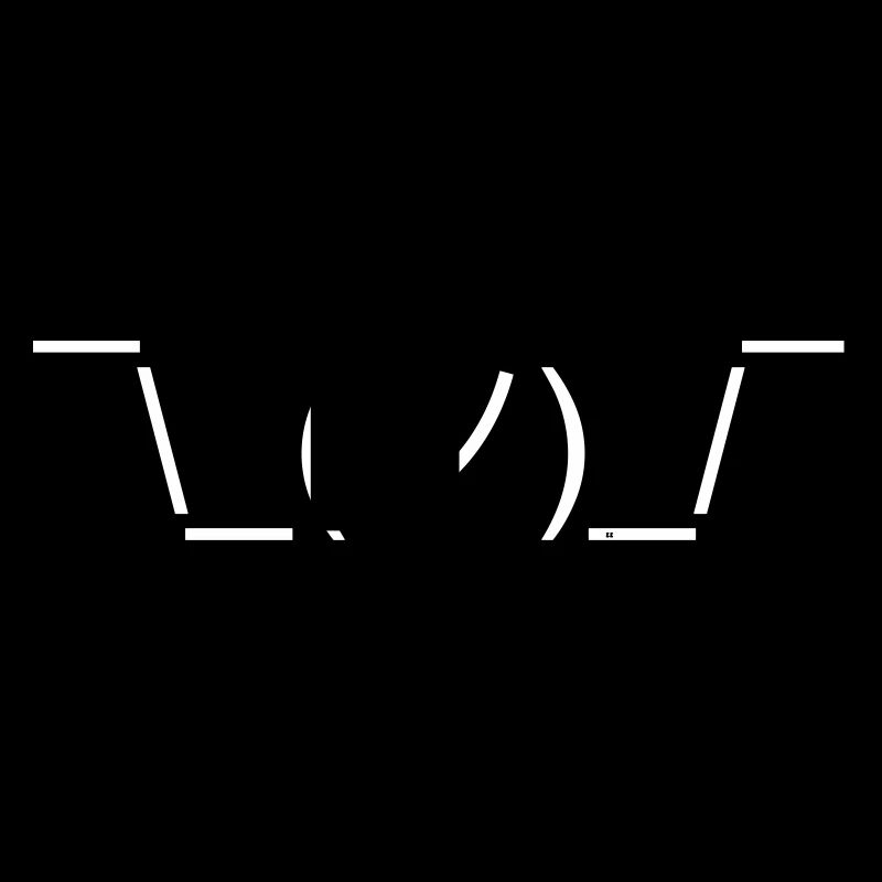 Shruggie Design Clueless Emojicon
