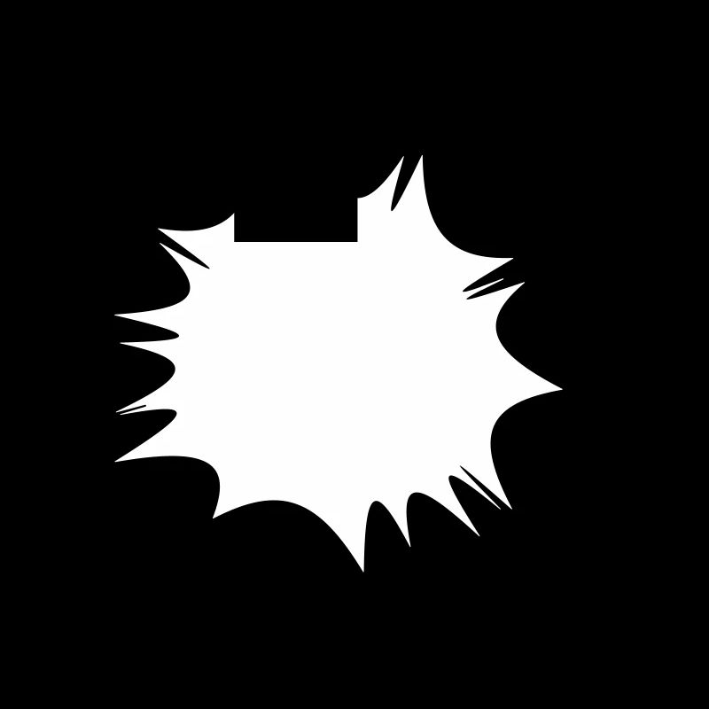 Speech comic bulle explosion