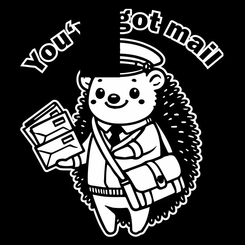 Postbote Igel - "Du hast Post" Design