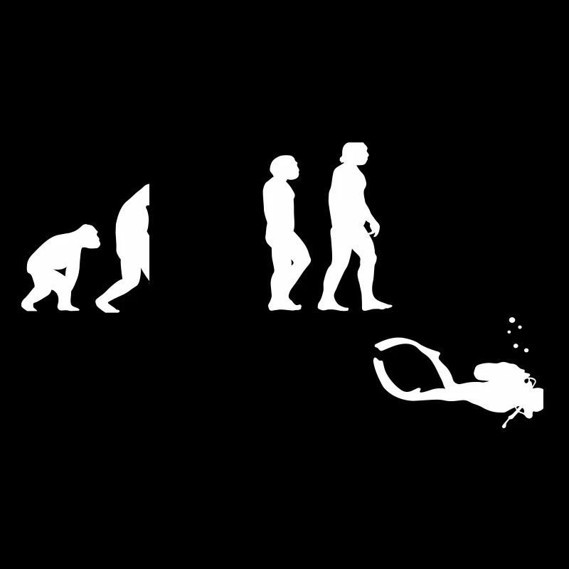 Evolution Tauchen mit Gerät