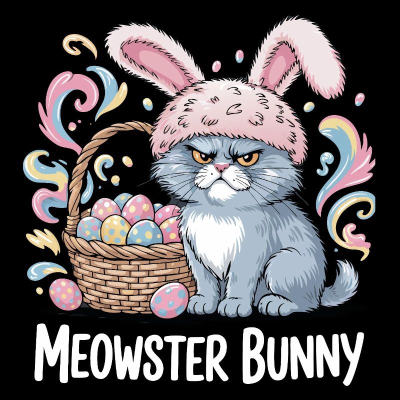 Meowster Bunny Easter Basket