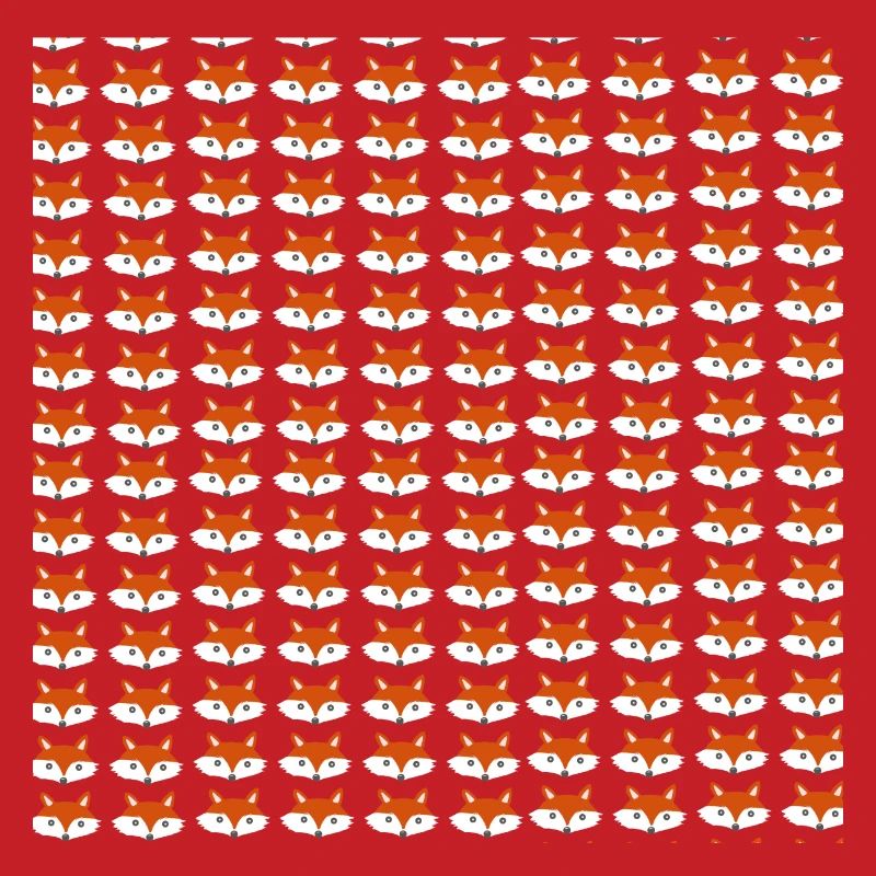 Fox head pattern, children's pattern