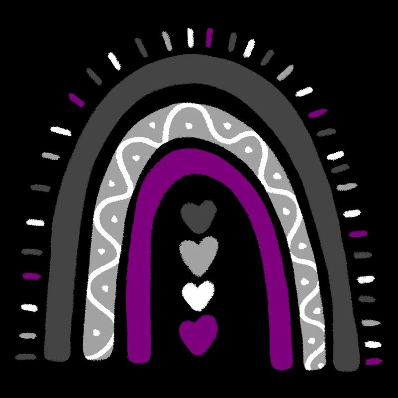 Boho Rainbow Ace Pride asexué