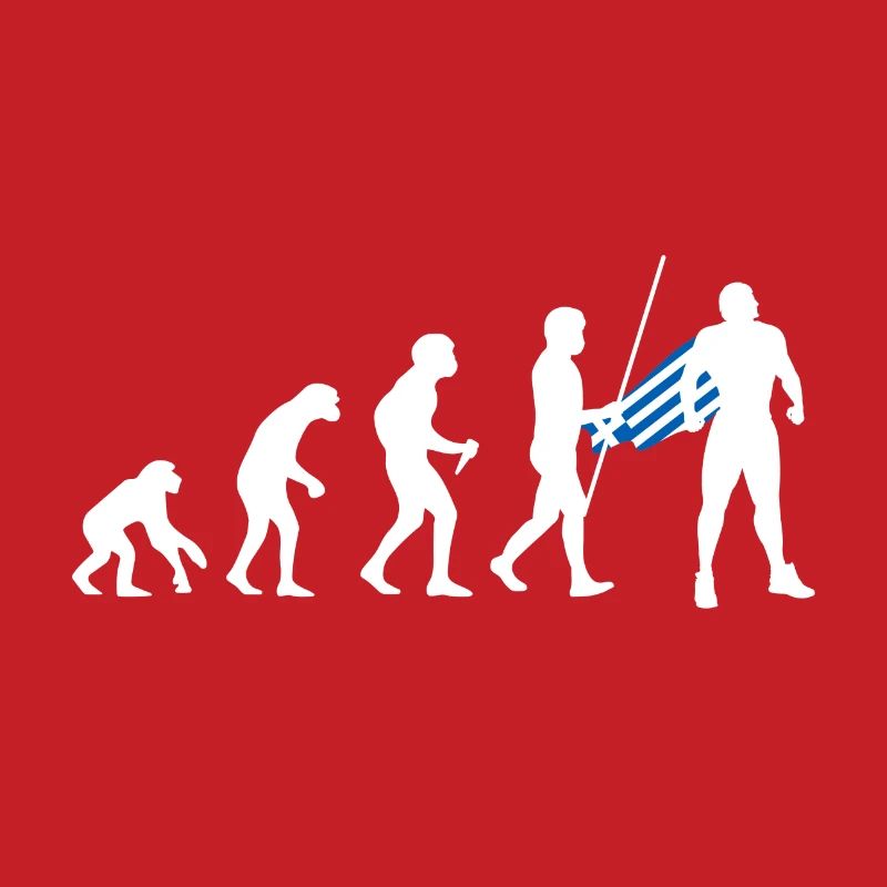 Évolution grecque Super-héros Drapeau grec