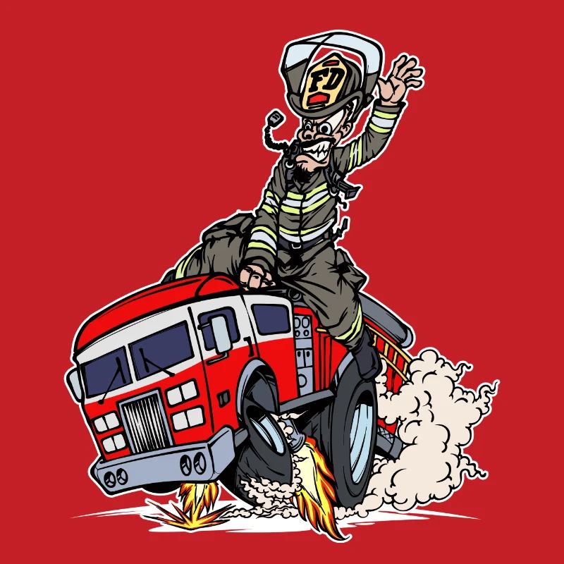 Fire Fire Engine Firefighter Rescuer