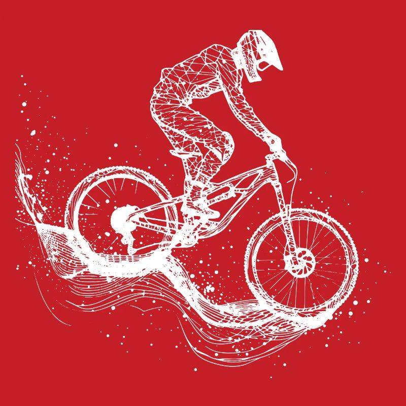 Mountainbiking Zeichnung