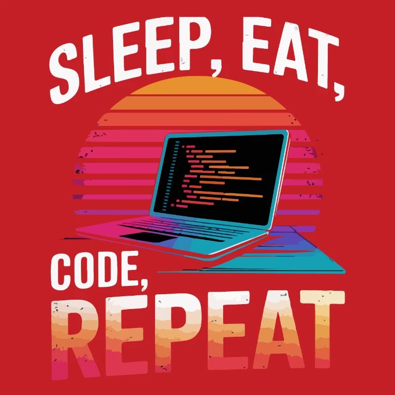Sleep Eat Code Repeat Gift Programmeur Développeur