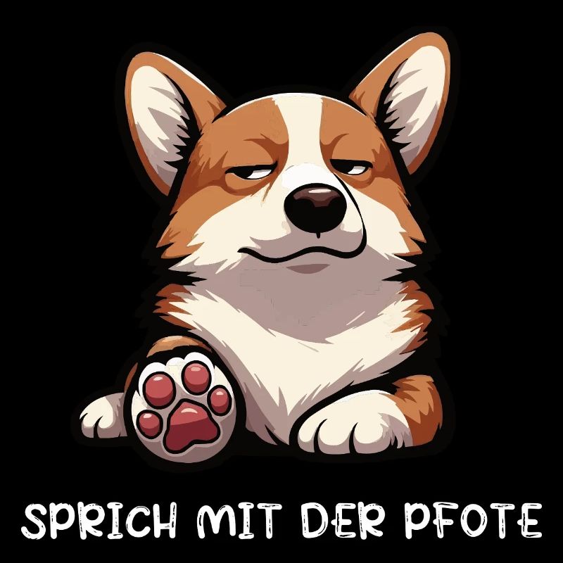 Sprich mit der Pfote Corgi Corgis Welsh Corgi 