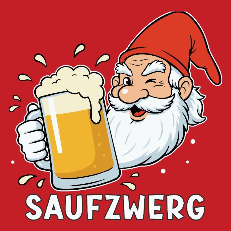 Funny Party Carnival Drinking Dwarf Beer Drinker