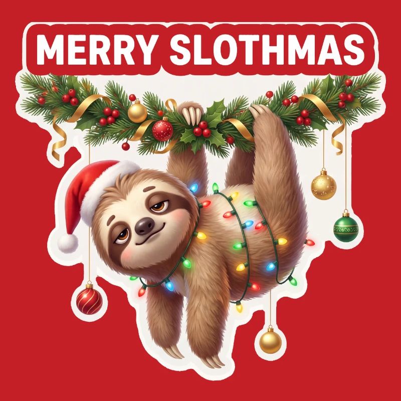 Happy Slothmas String Lights