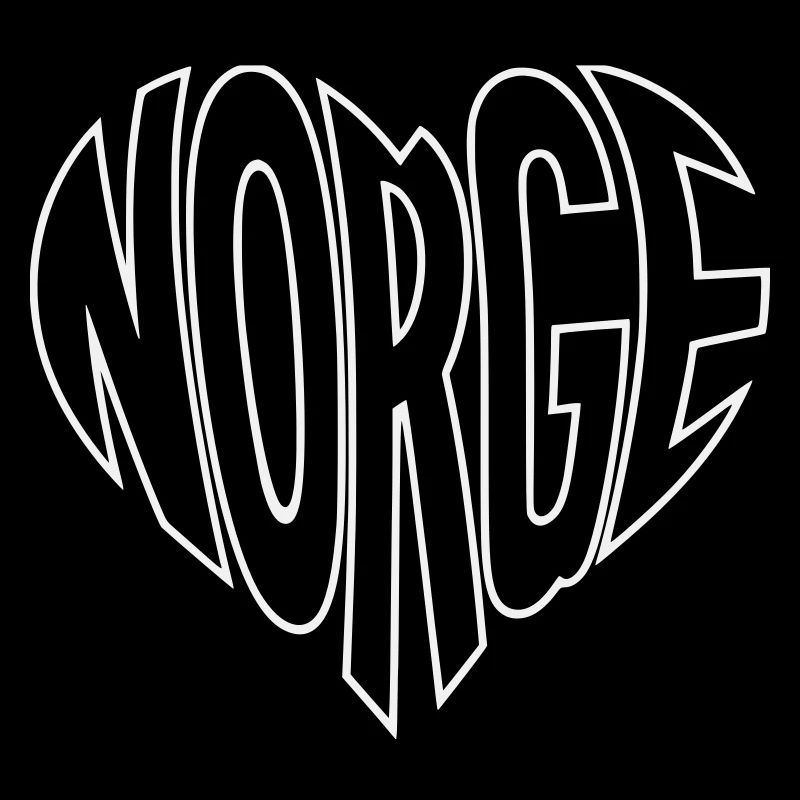 Lettrage en cœur norgé
