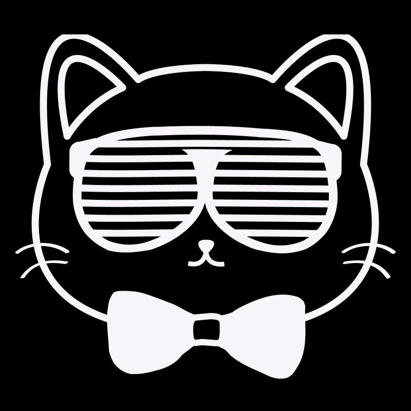Sun cat with bow tie