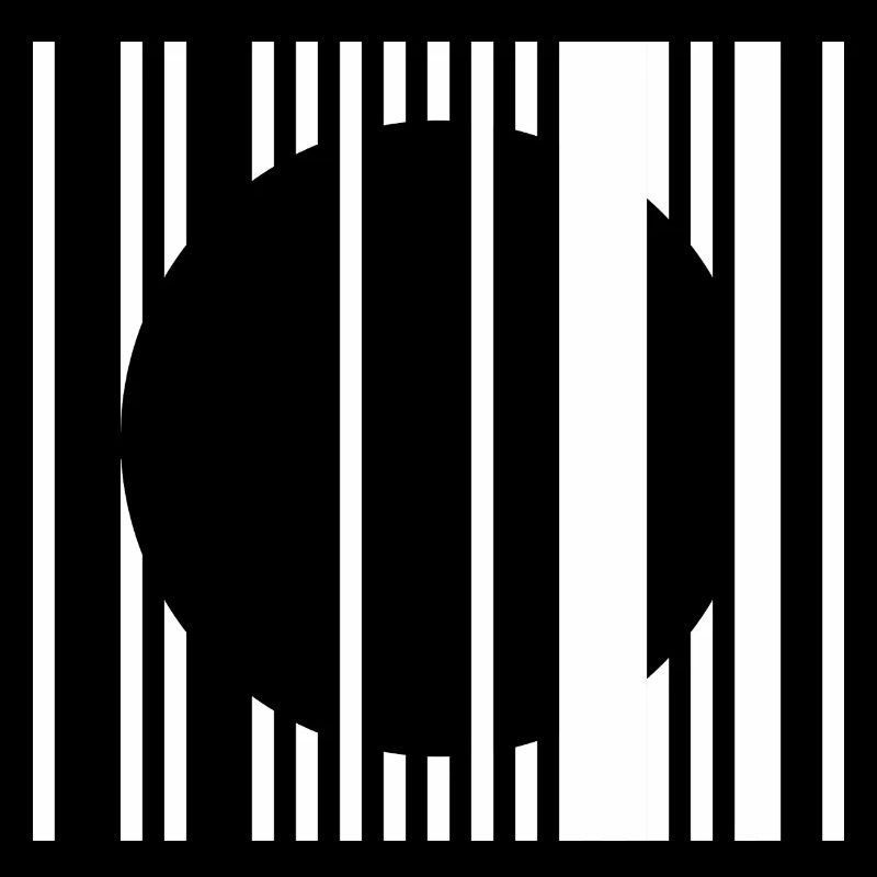 Vertical Stripe Circle