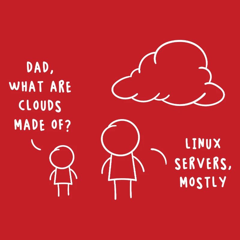 Linux Server Cloud Computing Funny Saying