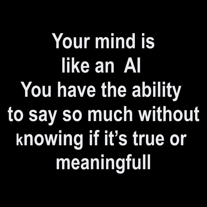 Brain as AI: Words without Value