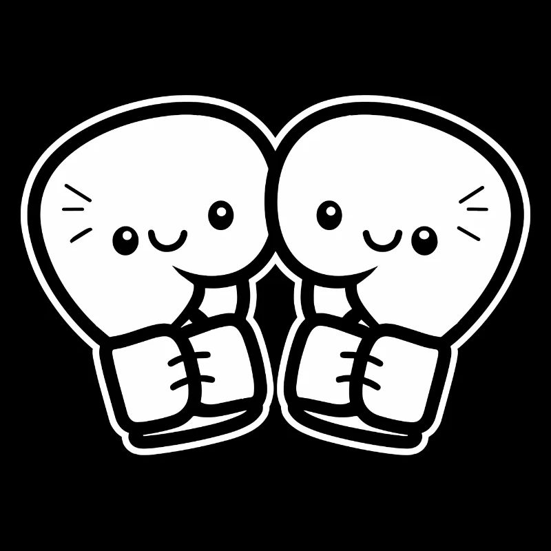 Gants de boxe drôles