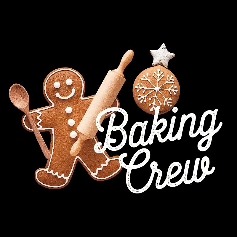 Baking Crew Gingerbread Man Christmas Baking