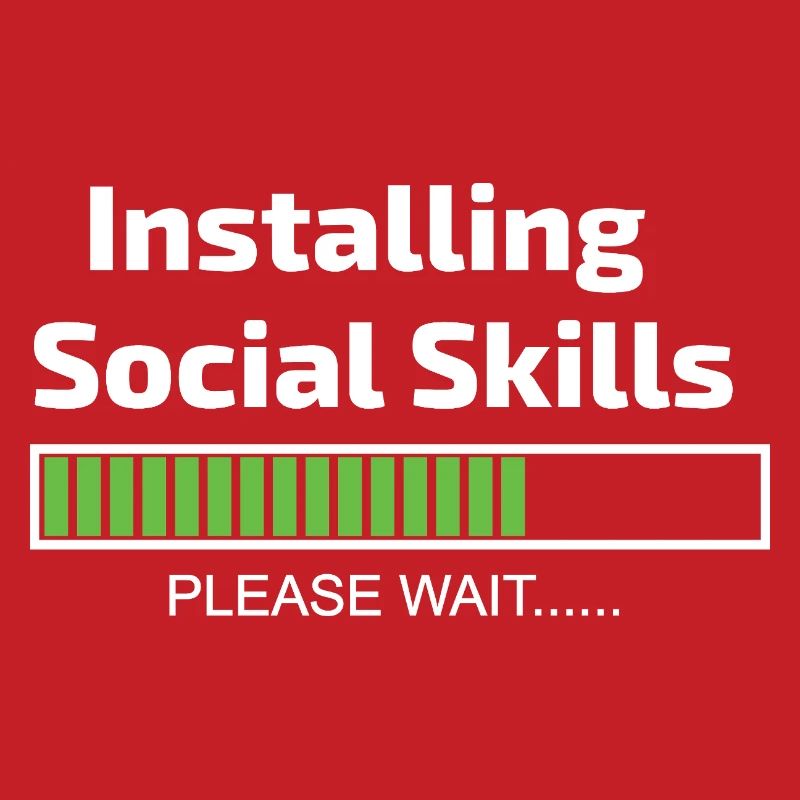 Social Skills Loading Funny Software Programmer