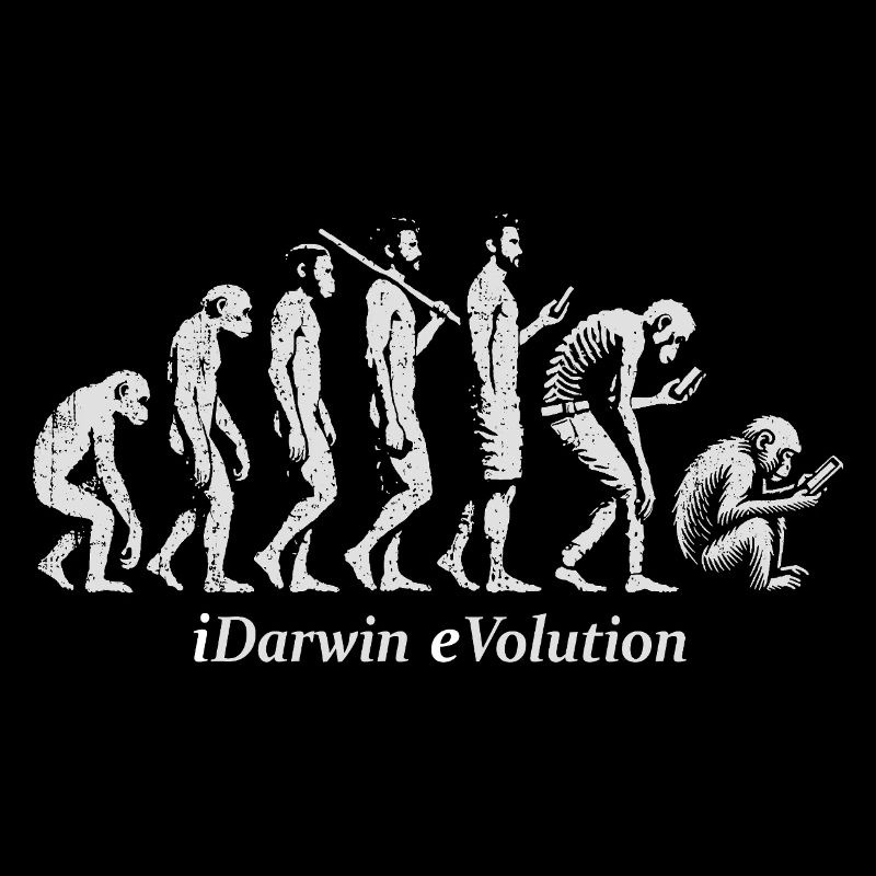 Die Evolution des Silhouettendesigns der Menschheit