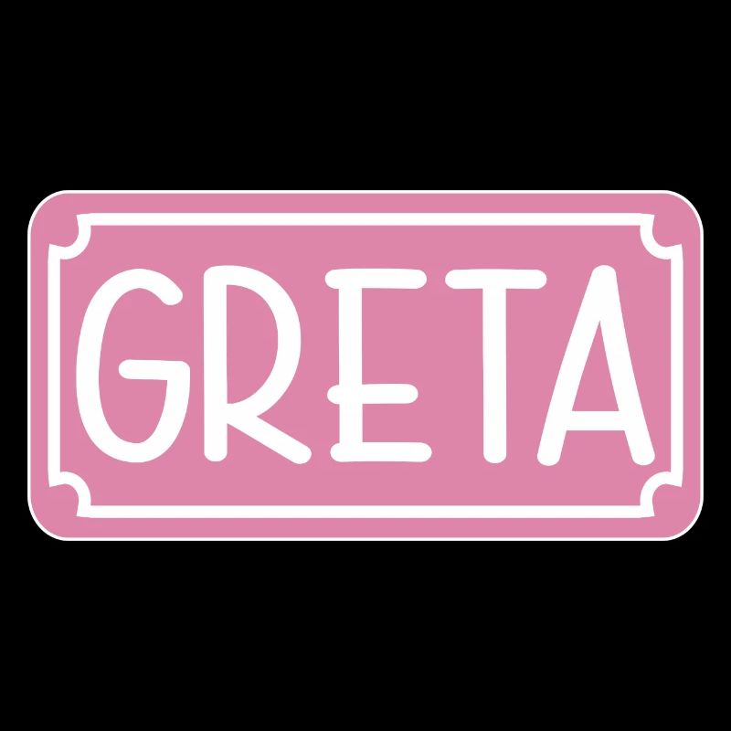 NAMENSGESCHENK MÄDCHEN GRETA SCHILD