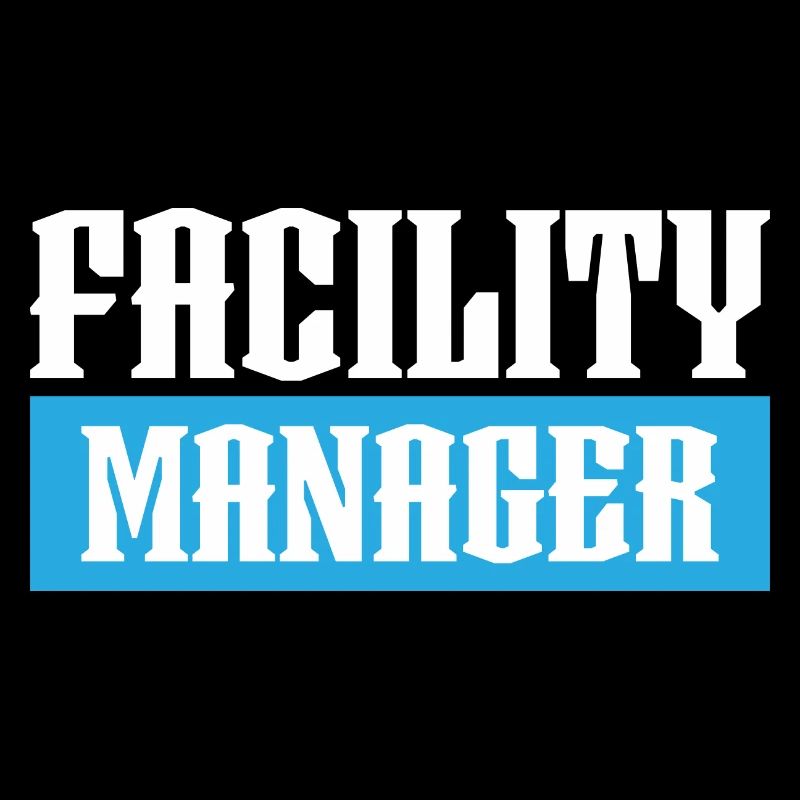 facility manager tshirt schwarz