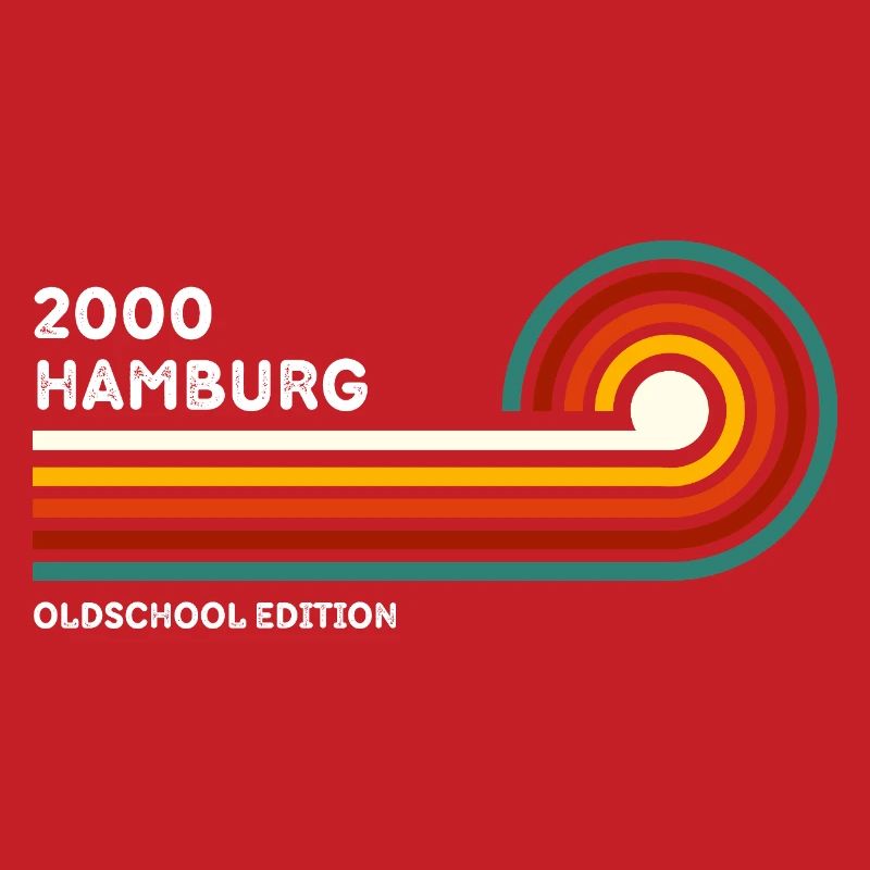 Hamburg Retro Shirt 2000 Zip Code Souvenir Zip Code