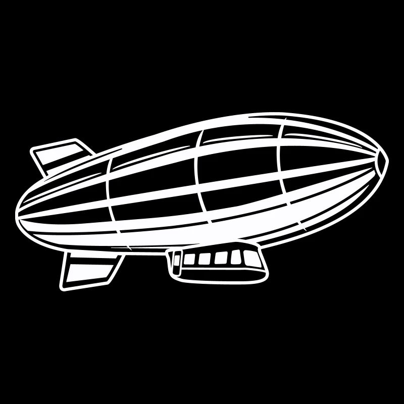 Silhouette de dirigeable Zeppelin
