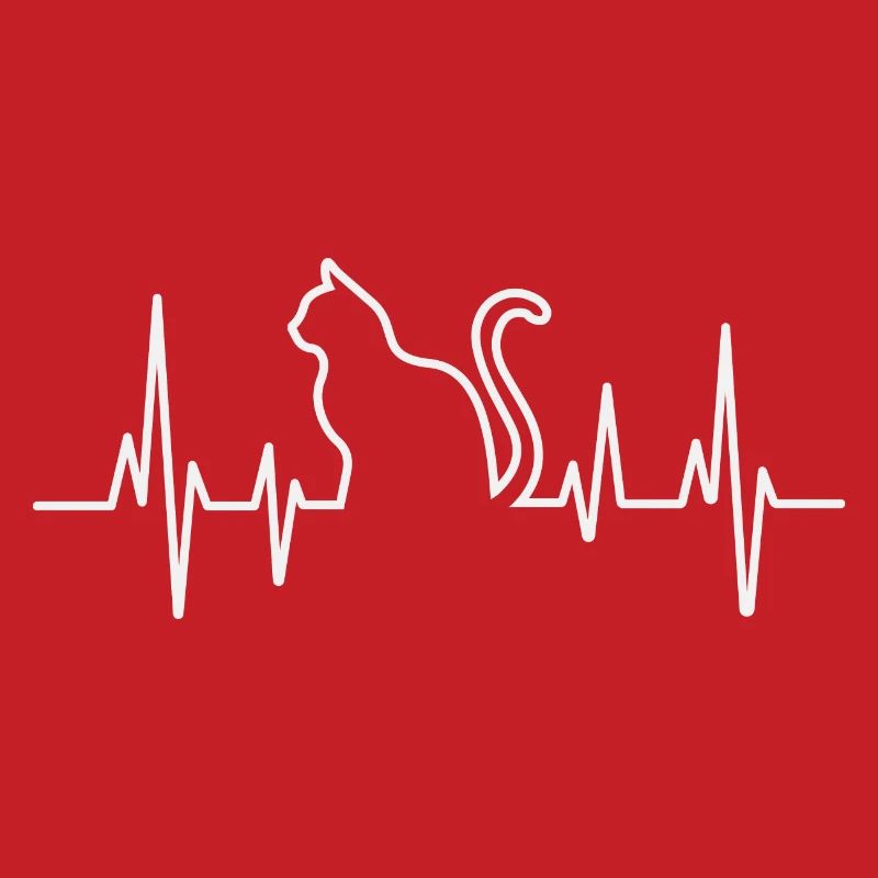 Conception de pull en forme de cœur de chat