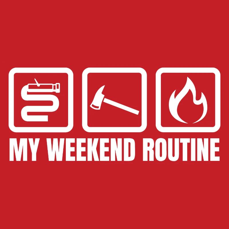 Brigade de pompiers de routine du week-end