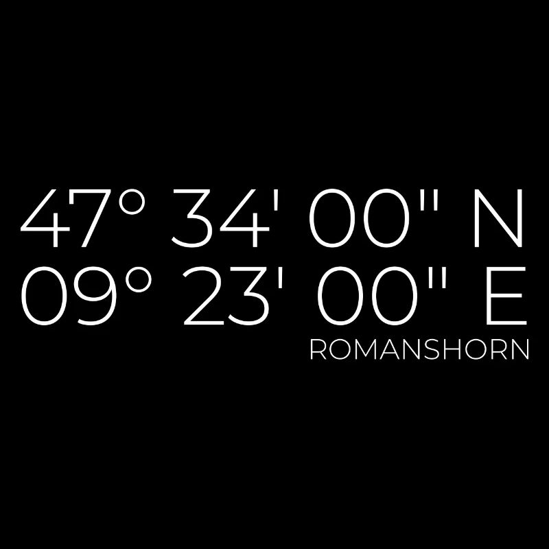 Coordinates Romanshorn, Switzerland