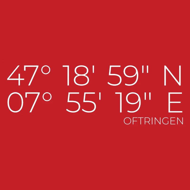 Coordinates Oftringen Switzerland
