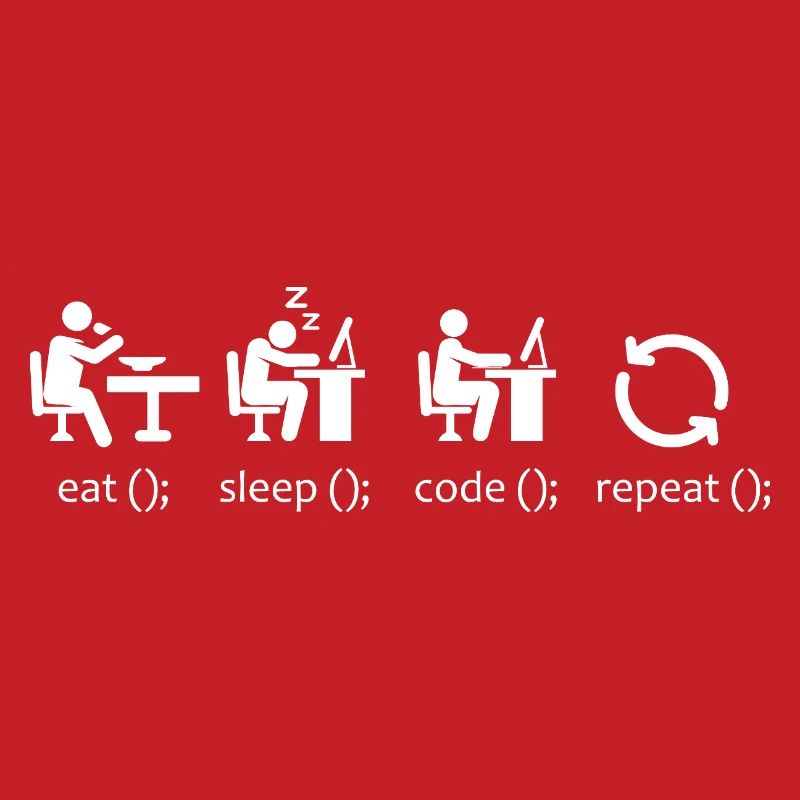 Eat Sleep Code Repeat - Funny Software Engineer