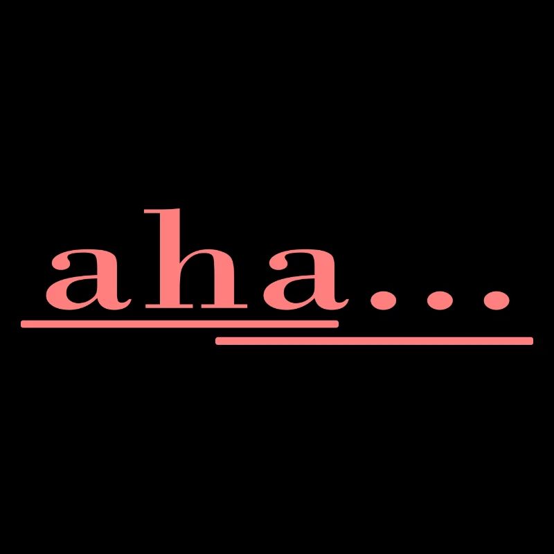 aha... that's how it works! Saying, fun, fresh design
