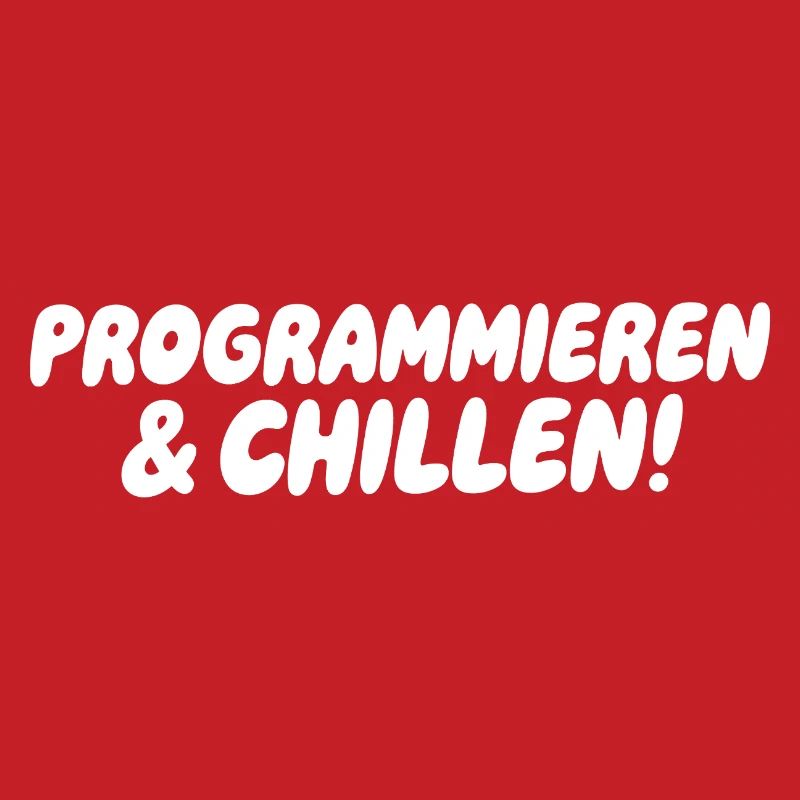 Programmieren & Chill – Große Blockschrift