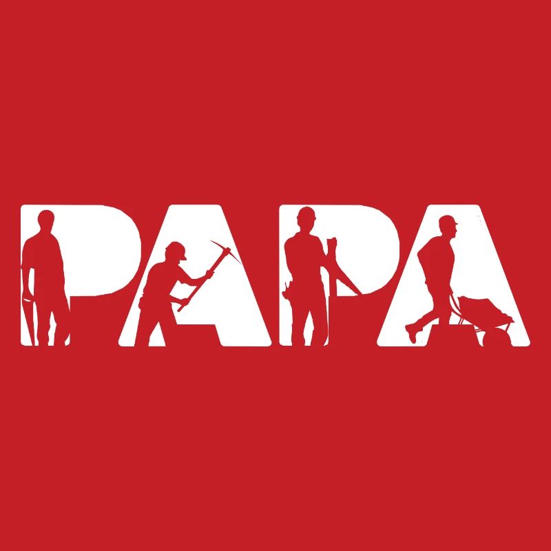 Construction Laborer Papa Proud Builder Dad