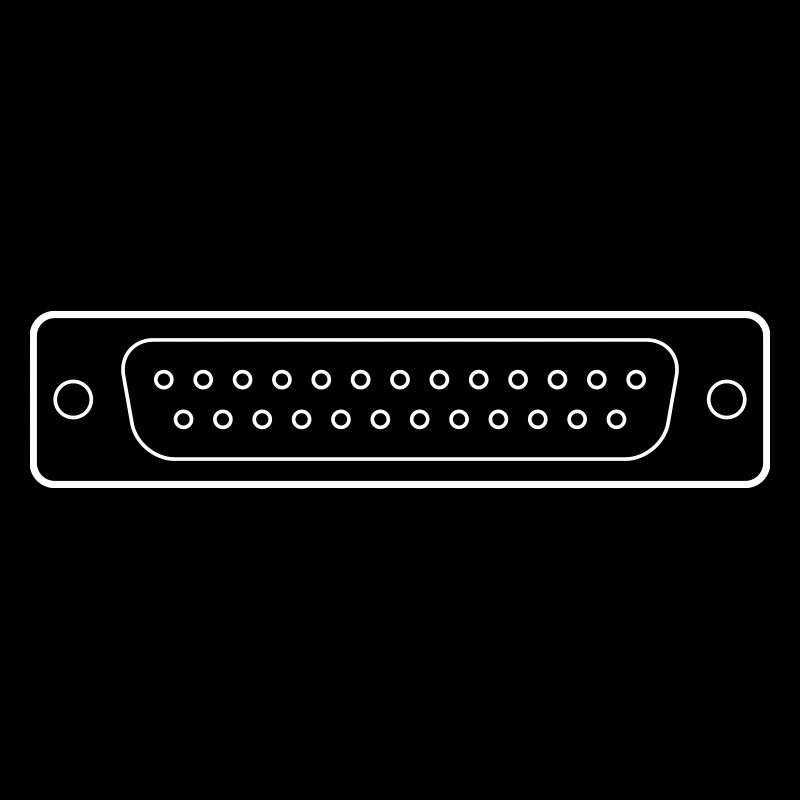DB 25 Connector Parallel, Drucker