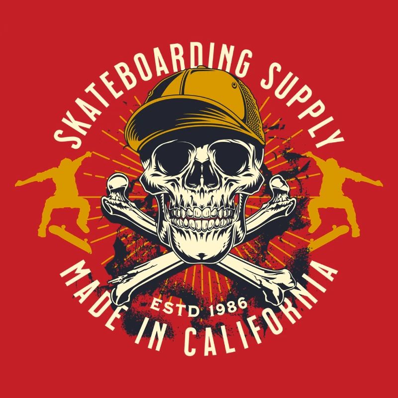 Skelettskate California Emblem
