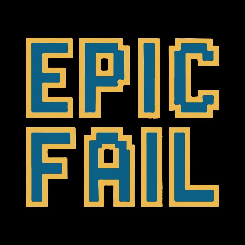 Échec épique - mème de jeu rétro 8 bits