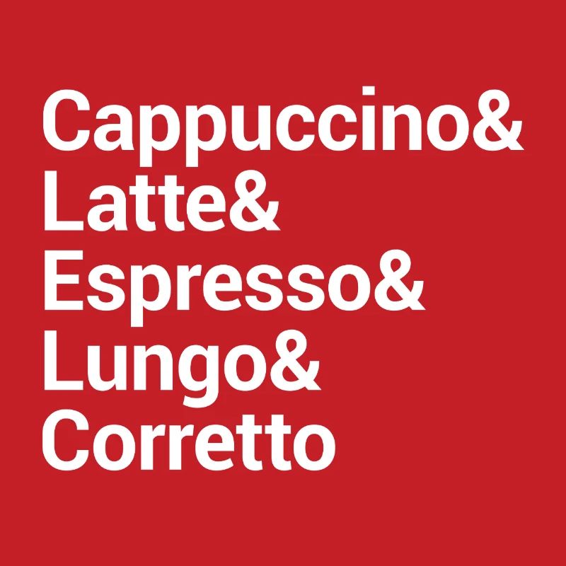 Conception de typographie de style café