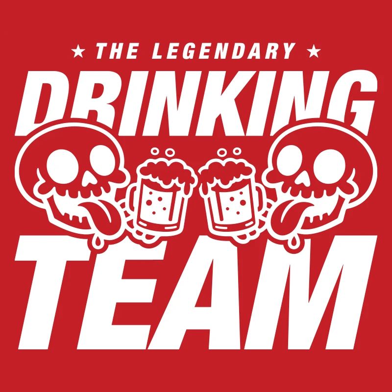 Drinking Team Skelett Bier