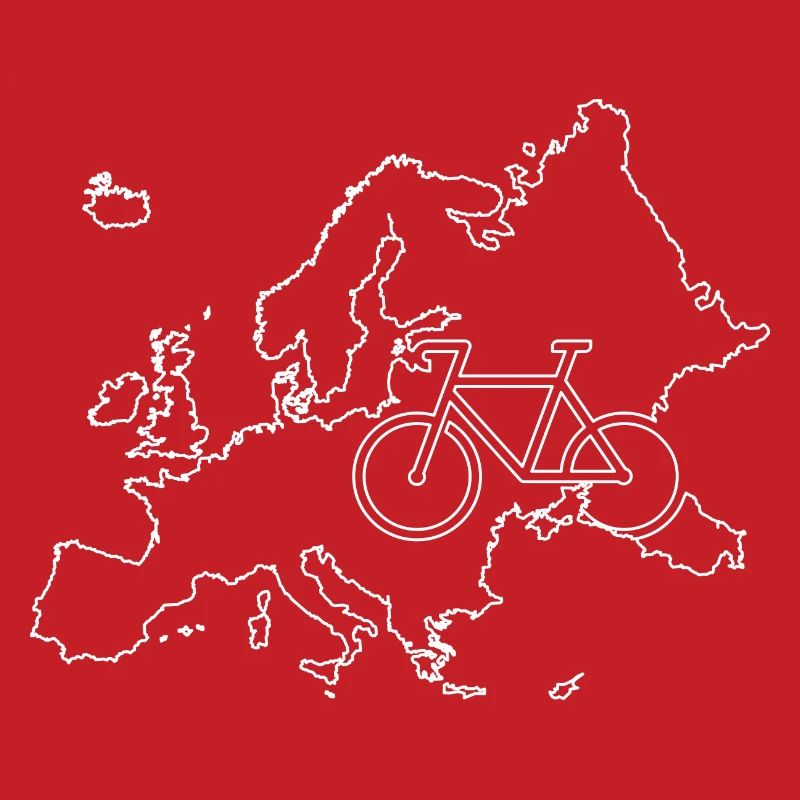Plan de la route cyclable européenne